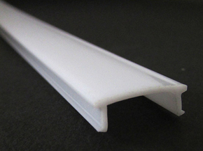 Diffusore Copertura PC Bianco Latte Opale Per Profilo Alluminio Strip Led Universale 1 Metro