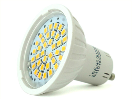 Faretto Lampada LED GU10 3,5W = 30W 220V Bianco Freddo 6000K 36 SMD 2835