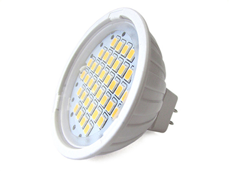 Faretto Lampadina LED GU5,3 MR16 3,5W=30W DC/AC 12V Bianco Caldo 3000K 36 SMD 2835