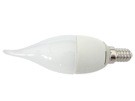 Lampada A Led E14 CF37 6W Bianco Naturale Forma Candela Fiamma Colpo Di Vento 240 Gradi 220V