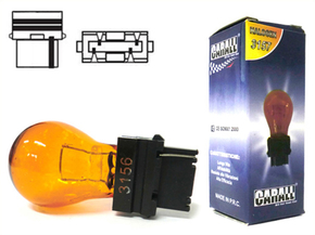 Lampada Alogena 3156 Amber T25 PY27W 12V 27W W2.5x16d Arancione Mono Filamento