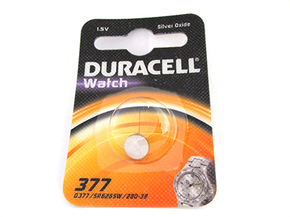 Pila Batteria A Bottone Duracell Silver Oxide 377 D377 SR6265W 280-39 1,5V Per Orologi Calcolatrice
