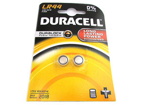 Pila Batteria Alkaline A Bottone Duracell LR44 A76 KA76 V13GA 1,5V Confezione Da 2 Pile
