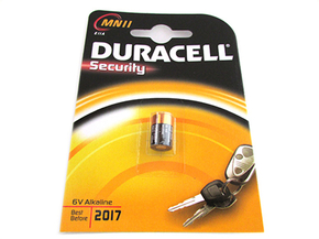 Pila Batteria Duracell Alkaline MN11 E11A Security 6V Per Dispositivi di Sicurezza Telecomando Auto