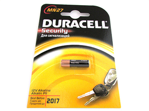 Pila Batteria Duracell Alkaline MN27 Security 12V Per Dispositivi di Sicurezza Telecomando Auto