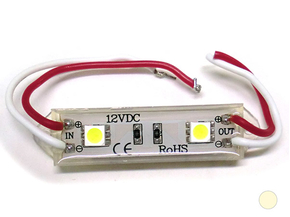 Modulo Mattone LED 2 SMD 5050 Bianco Caldo 12V Impermeabile Per Insegna Pubblicitaria