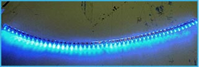 Striscia Strip Led 48cm 48 LED F5 Impermeabile Blue Blu 12V