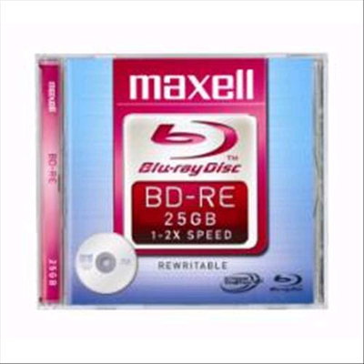 MAXELL BLU RAY DISC REWRITABLE 25GB JAVEL CASE 2X SINGOLO