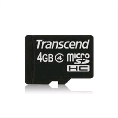 TRANSCEND TS4GUSDHC4 MICRO SD HC 4GB CLASSE 4 FUNZIONE PROTEZIONE DATI CON ADATTATORE SD