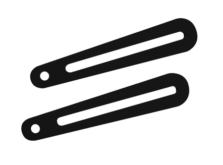 Braccetto di estensione per staffe della linea "Arakno" lungo 17cm (nero)