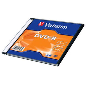 VERBATIM DVD-R 16X 4,7GB SINGLE SLIM CASE