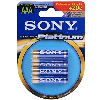 SONY AM4PT-B4D BLISTER 4PZ BATTERIE ALCALINE TIPO AAA