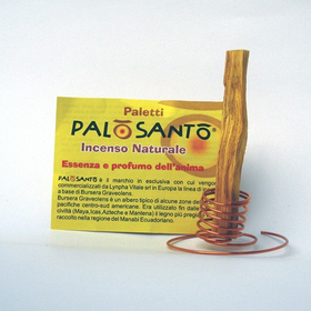Paletto Palo Santo con Base in Rame
