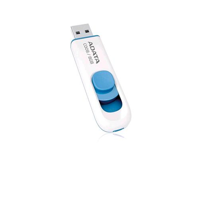 ADATA AC008-8G-RWE CHIAVETTA USB 2.0 8GB COLORE BIANCO/AZZURRO