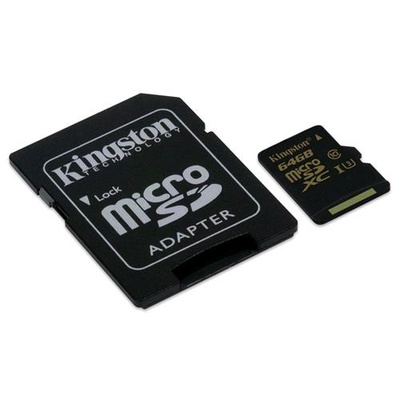 KINGSTON SDCG/64GB MICROS SD XC 64GB CON ADATTATORE SD