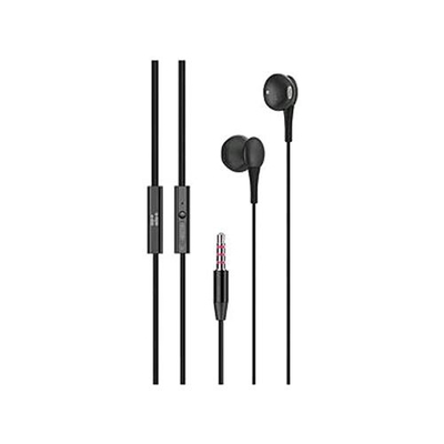 MEDIACOM M-HSPU600B AURICOLARI CON MICROFONO CAVO 1.2MT JACK 3.5MM COLORE NERO