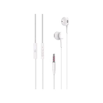 MEDIACOM M-HSPU600W AURICOLARI CON MICROFONO CAVO 1.23MT JACK 3.5MM COLORE BIANCO