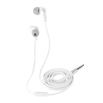 TRUST URBAN AURUS AURICOLARI CON MICROFONO IMPERMEABILI CAVO 1.2MT JACK 3.5MM COLORE BIANCO