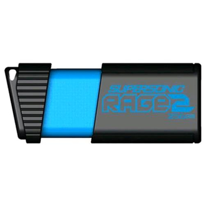 PATRIOT SUPERSONIC RAGE 2 CHIAVETTA USB 3.1 256GB COLORE NERO/BLU