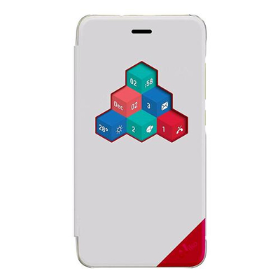 WIKO FREDDY CUSTODIA ORIGINALE CON FINESTRA INTERATTIVA COLORE WHITE