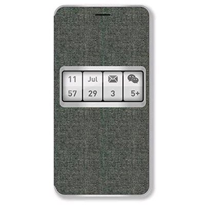 WIKO UFEEL CUSTODIA SMART FOLIO ORIGINALE COLORE GREY