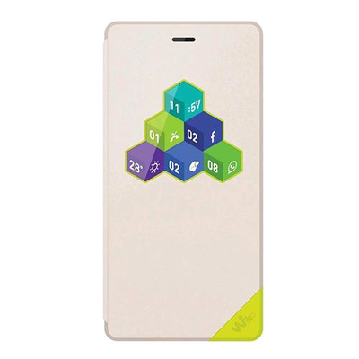 WIKO ROBBY 3G CUSTODIA ORIGINALE CON FINESTRA INTERATTIVA COLORE WHITE