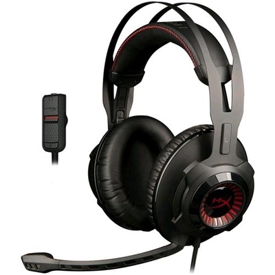 KINGSTON HYPERX CLOUD REVOLVER CUFFIE CON MICROFONO GAMING CAVO 1MT JACK 3.5MM COLORE NERO