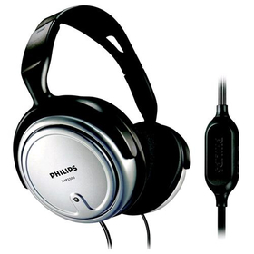 PHILIPS SHP2500/00 CUFFIE CAVO 6MT JACK 3.5MM COLORE NERO/SILVER