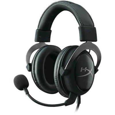 KINGSTON HYPERX CLOUD II CUFFIE CON MICROFONO GAMING CAVO 1MT JACK 3.5MM COLORE NERO