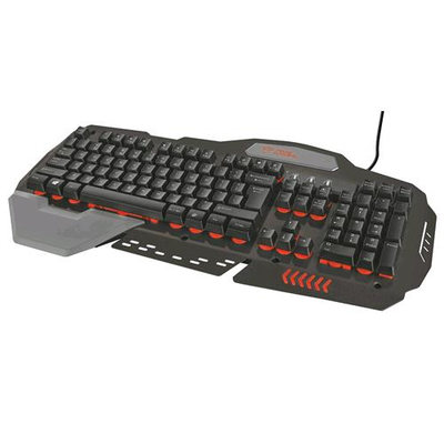 TRUST GXT 850 METAL GAMING KEYBOARD IT TASTIERA GAMING USB LAYOUT ITALIANO RETROILLUMINATA COLORE NERO