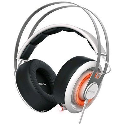 STEELSERIES SIBERIA 650 CUFFIE GAMING CON MICROFONO CAVO 1.2MT 2xJACK 3.5MM COLORE BIANCO