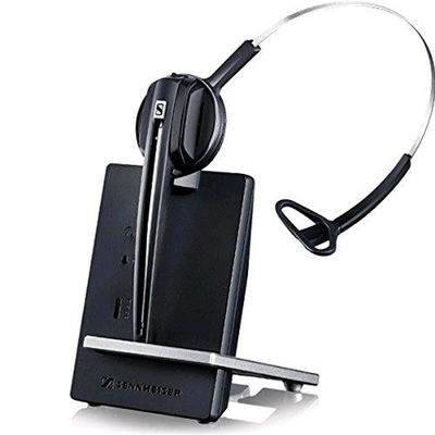 SENNHEISER D10USB CUFFIA MONOAURALE CON MICROFONO WIRELESS COLORE NERO