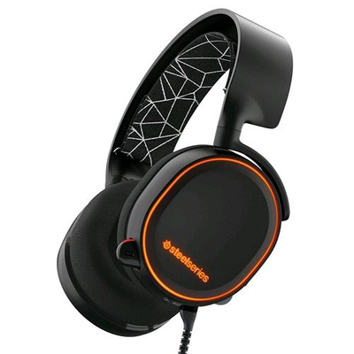 STEELSERIES ARCTIS 5 CUFFIE GAMING CON MICROFONO CAVO 3MT CONNETTORE USB COLORE BLACK