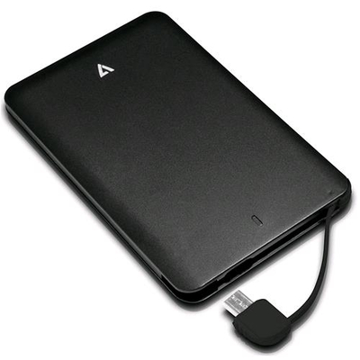 V7 CPB2500P-4E POWERBANK 2500mAh 1xUSB 1A COLORE NERO