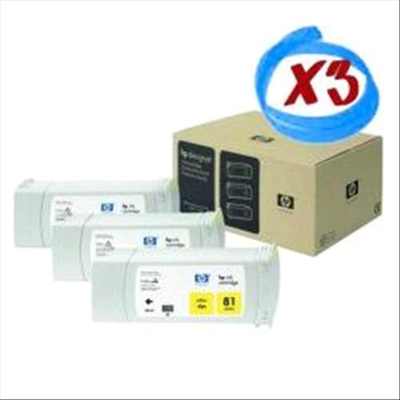 HP 81 CARTUCCIA INKJET GIALLO 3 Pz