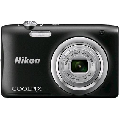 NIKON COOLPIX A100 FOTOCAMERA DIGITALE COMPATTA 20.1 Mpx ZOOM 5x DISPLAY 2.7" COLORE BLACK BORSA INCLUSA EUROPA