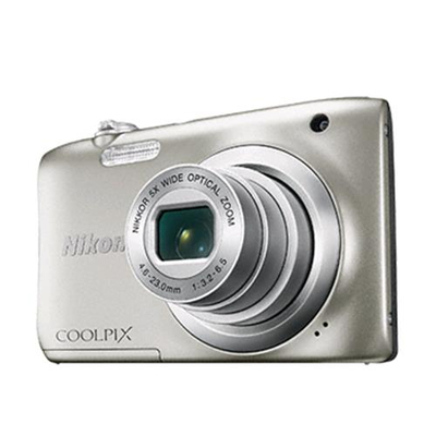 NIKON COOLPIX A100 FOTOCAMERA DIGITALE COMPATTA 20.1 Mpx ZOOM 5x DISPLAY 2.7" COLORE SILVER BORSA INCLUSA EUROPA