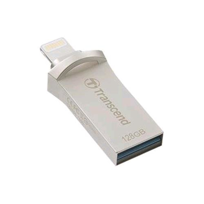 TRANSCEND JETDRIVE GO 500 CHIAVETTA USB 3.1/LIGHTNING 128GB COLORE SILVER