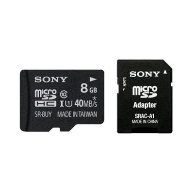 SONY SR8UYA MICRO SD HC 8GB CLASSE 10 CON ADATTATORE SD