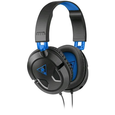 KOCH MEDIA RECON CUFFIE CON MICROFONO GAMING CAVO 1.5MT JACK 3.5MM COLORE NERO/BLU