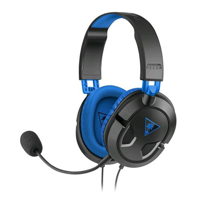 KOCH MEDIA RECON CUFFIE CON MICROFONO GAMING CAVO 1.5MT JACK 3.5MM COLORE NERO/BLU