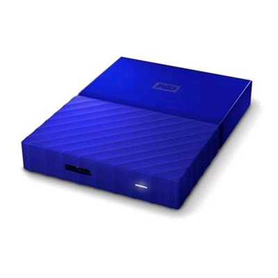 WESTERN DIGITAL MY PASSPORT HDD ESTERNO 2.000GB INTERFACCIA USB 3.0 COLORE BLU