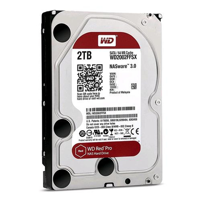 WESTERN DIGITAL RED PRO HDD INTERNO 2.000GB INTERFACCIA SATA III FORMATO 3.5" 7.200 RPM