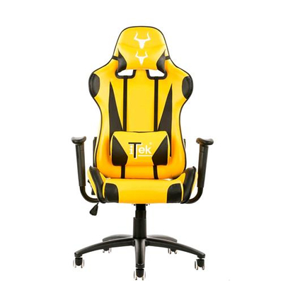 ITEK CHAIR TAURUS P2 POLTRONA GAMING NERO-GIALLO DOPPIO CUSCINO