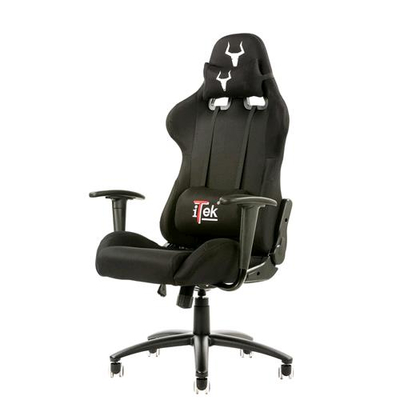 ITEK CHAIR TAURUS S1 POLTRONA GAMING NERO-NERO DOPPIO CUSCINO