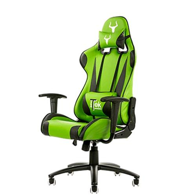 ITEK CHAIR TAURUS S1 POLTRONA GAMING NERO-VERDE DOPPIO CUSCINO