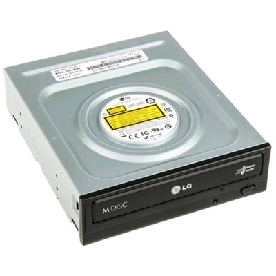 LG GH24NSB0 MASTERIZZATORE INTERNO DVD-RW DUAL LAYER 24X INTERFACCIA SATA VERSIONE BULK COLORE NERO