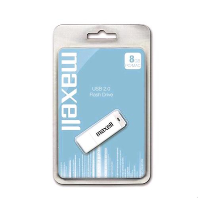 MAXELL WHITE SERIES CHIAVETTA USB 2.0 4GB COLORE BIANCO