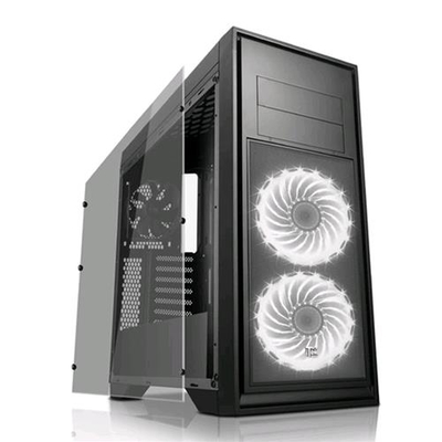 ITEK TITAN 05 ADVANCED CASE MIDI-TOWER GAMING VENTOLE 3x12CM (2 VENTOLE LED RGB) FINESTRA TRASPARENTE COLORE NERO