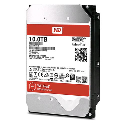 WESTERN DIGITAL WD100EFAX RED HDD 10.000GB INTERFACCIA SATA III FORMATO 3.5" 5.400 RPM